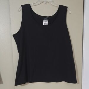 Charter Club Black Sleeveless Women's Tank Top Size 1X NWT